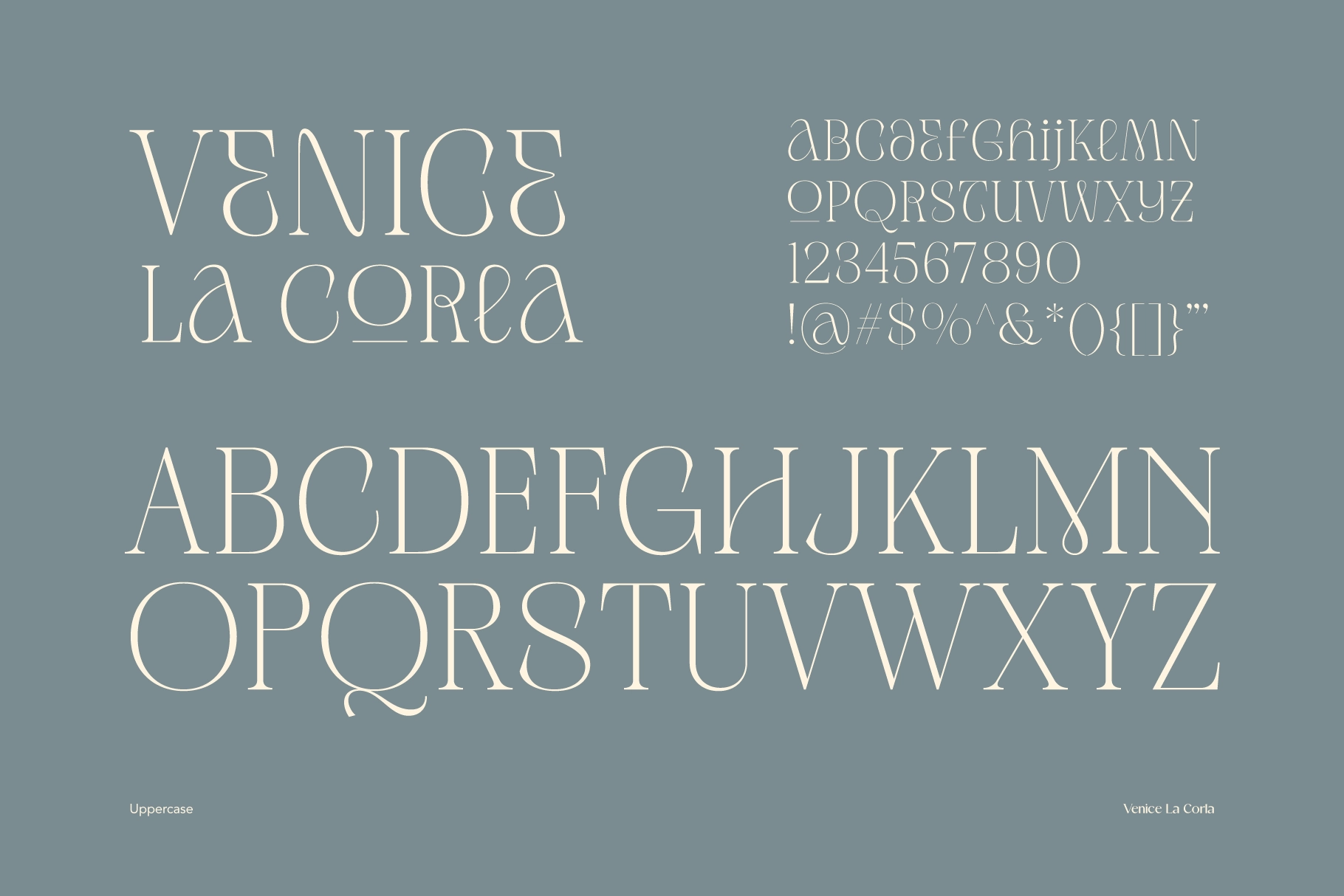 Venice La Corla - Elegant Fashion Serif Font