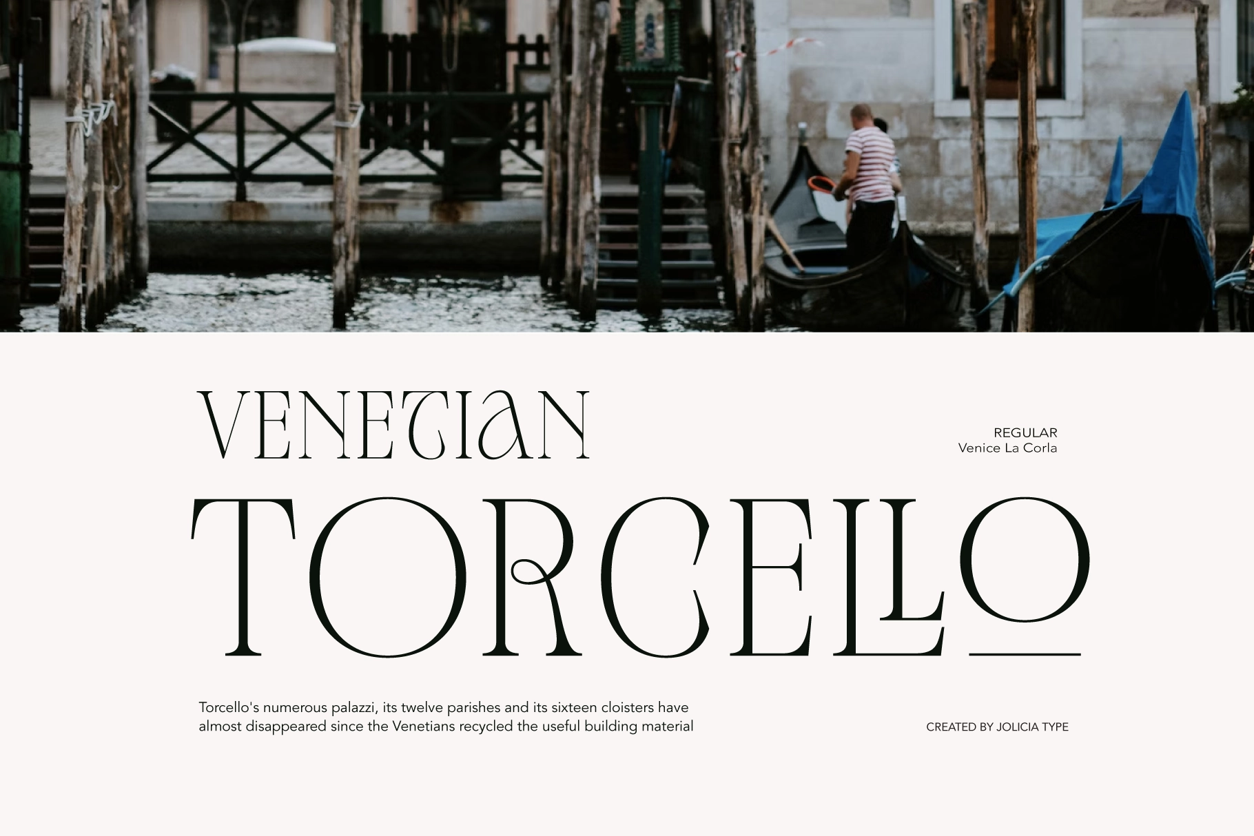 Venice La Corla - Elegant Fashion Serif Font