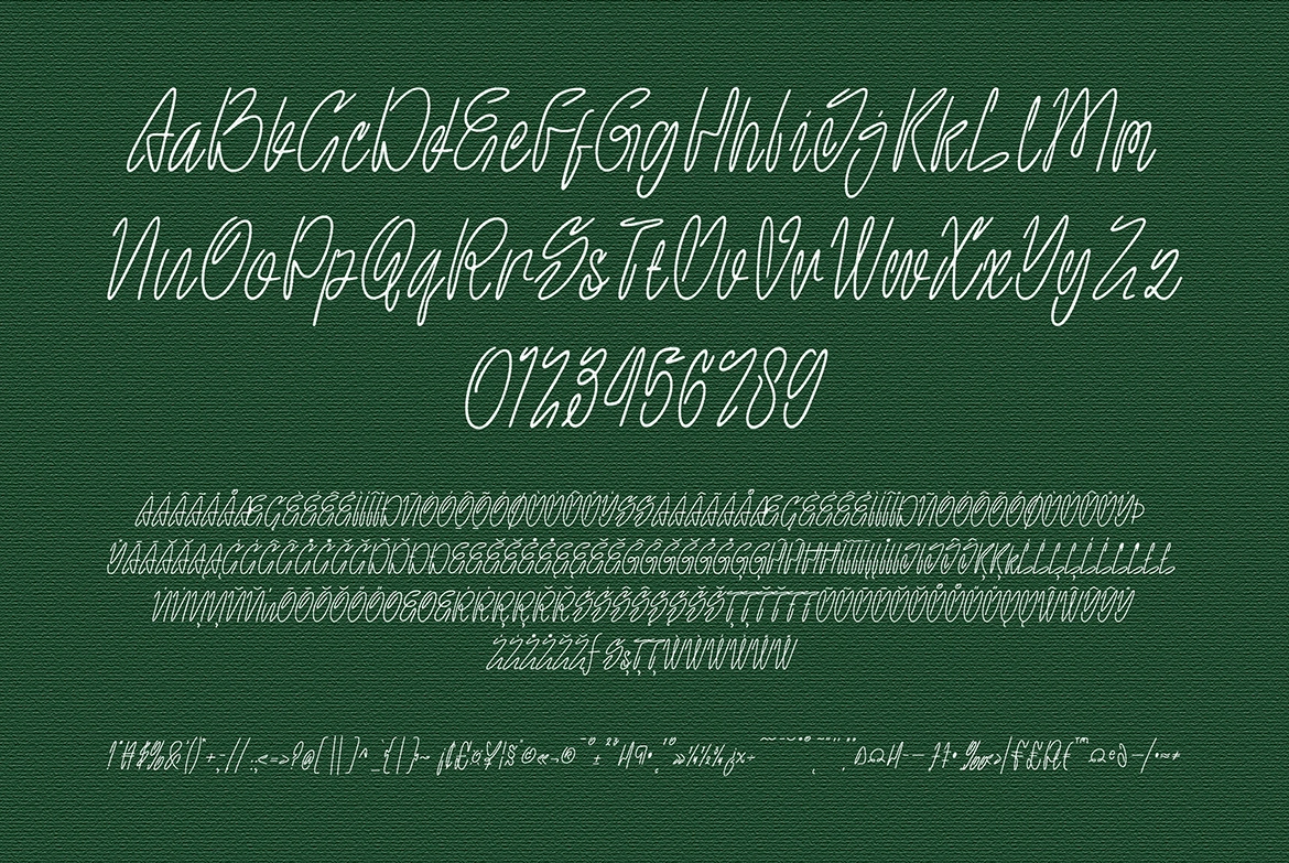 MonoLanes - Monoline Handwritten Script Font