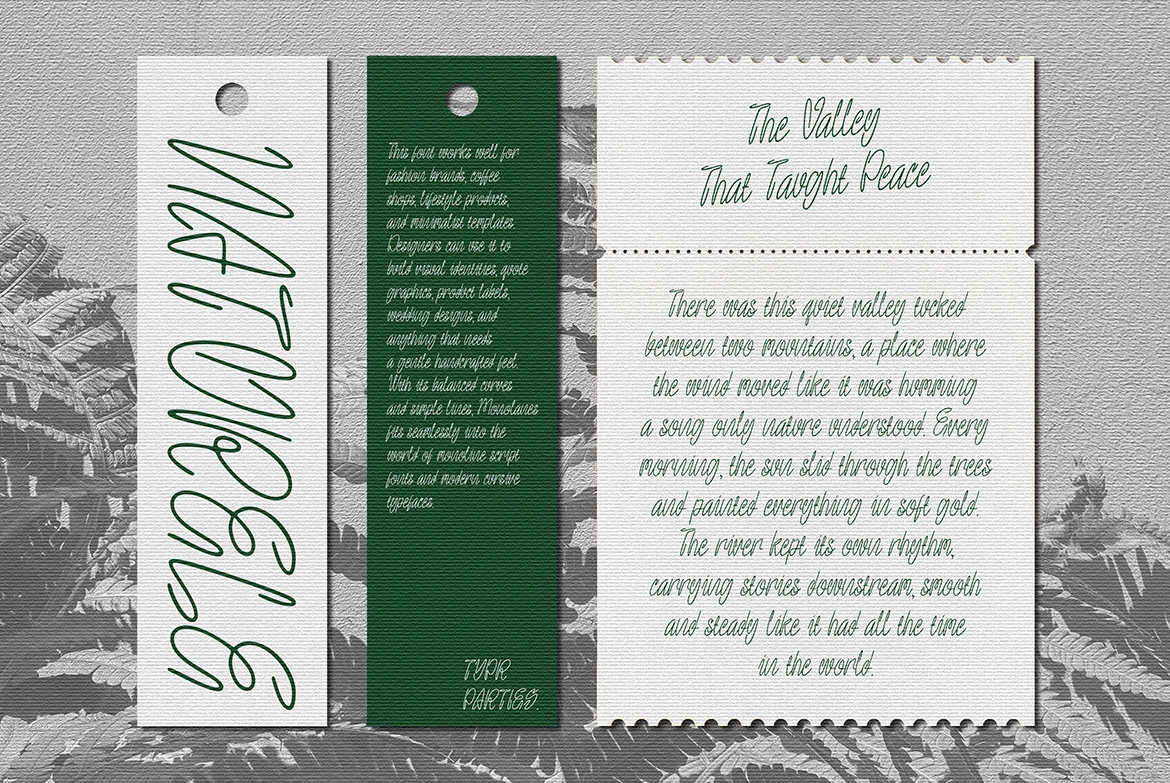 MonoLanes - Monoline Handwritten Script Font