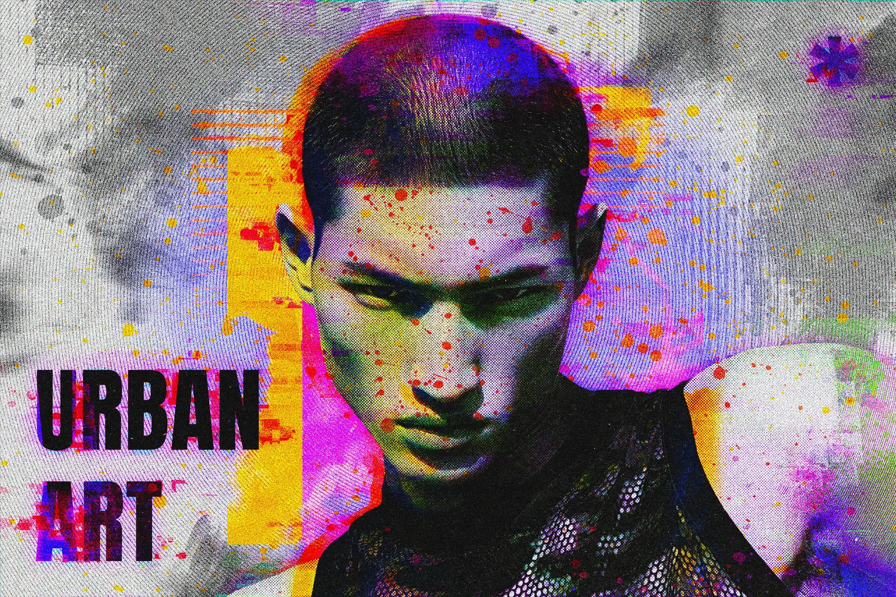 Urban Art Portrait Photo Effect