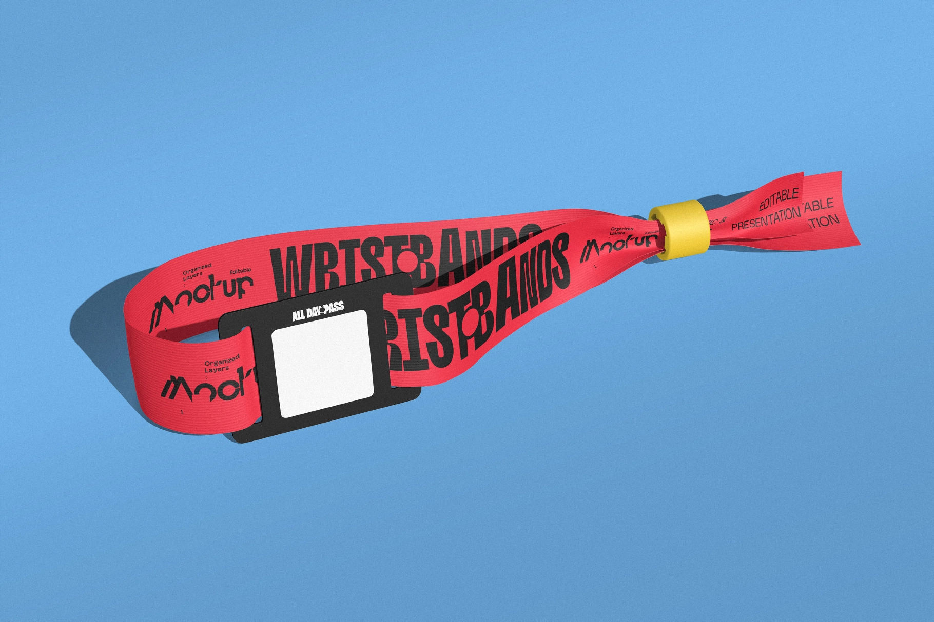 Event Wristband Mockup