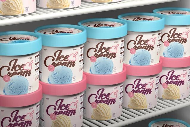 Ice Cream Packaging Mockup