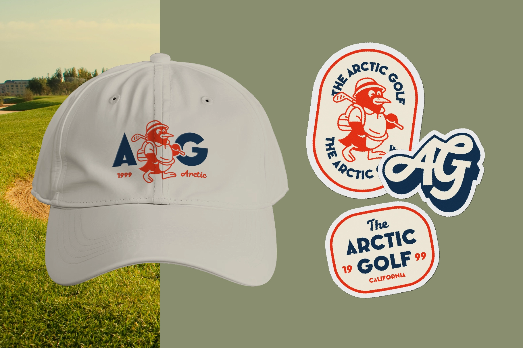 Retro Golf Club Mascot Bundle