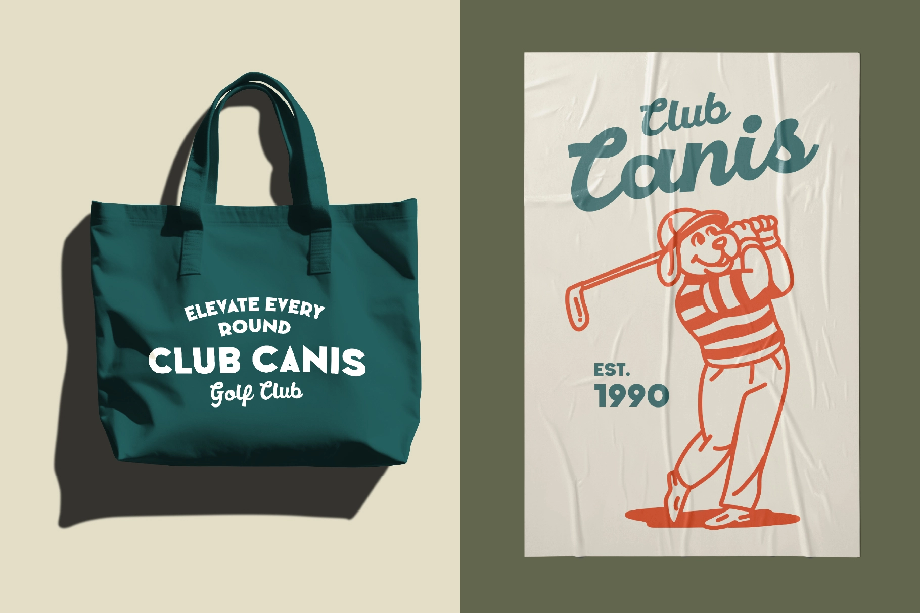 Retro Golf Club Mascot Bundle