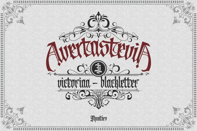 Avertastevia - Victorian Blackletter Font