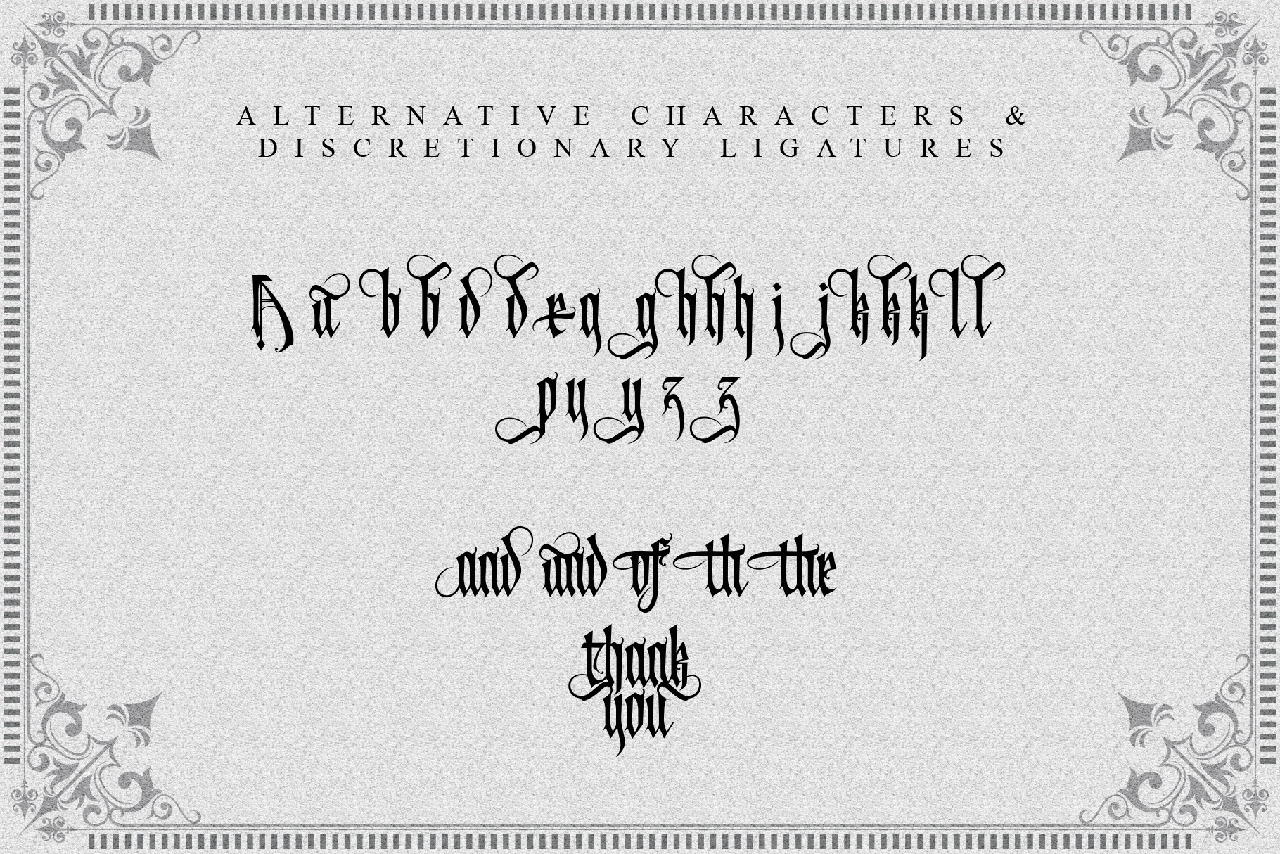 Avertastevia - Victorian Blackletter Font