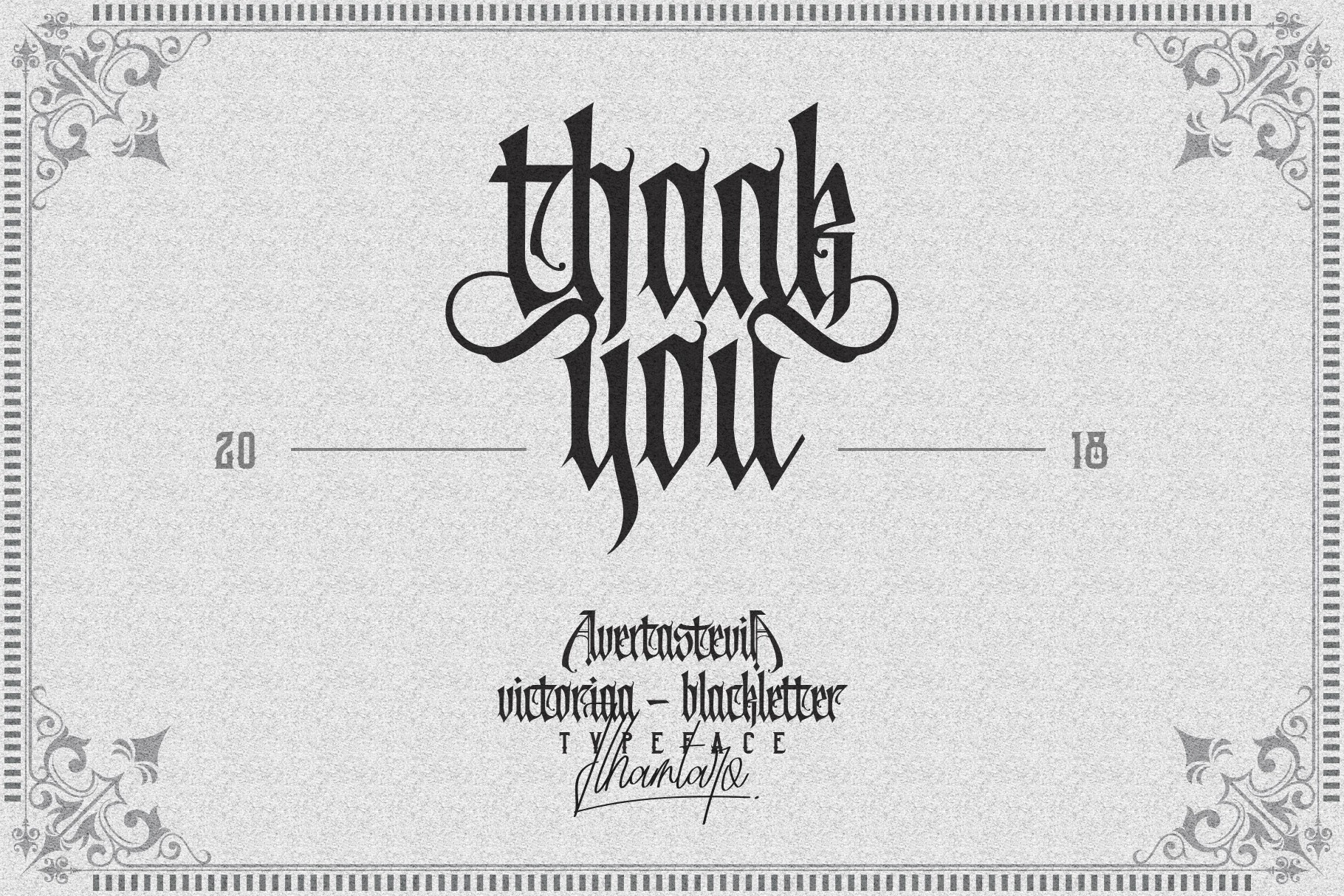 Avertastevia - Victorian Blackletter Font