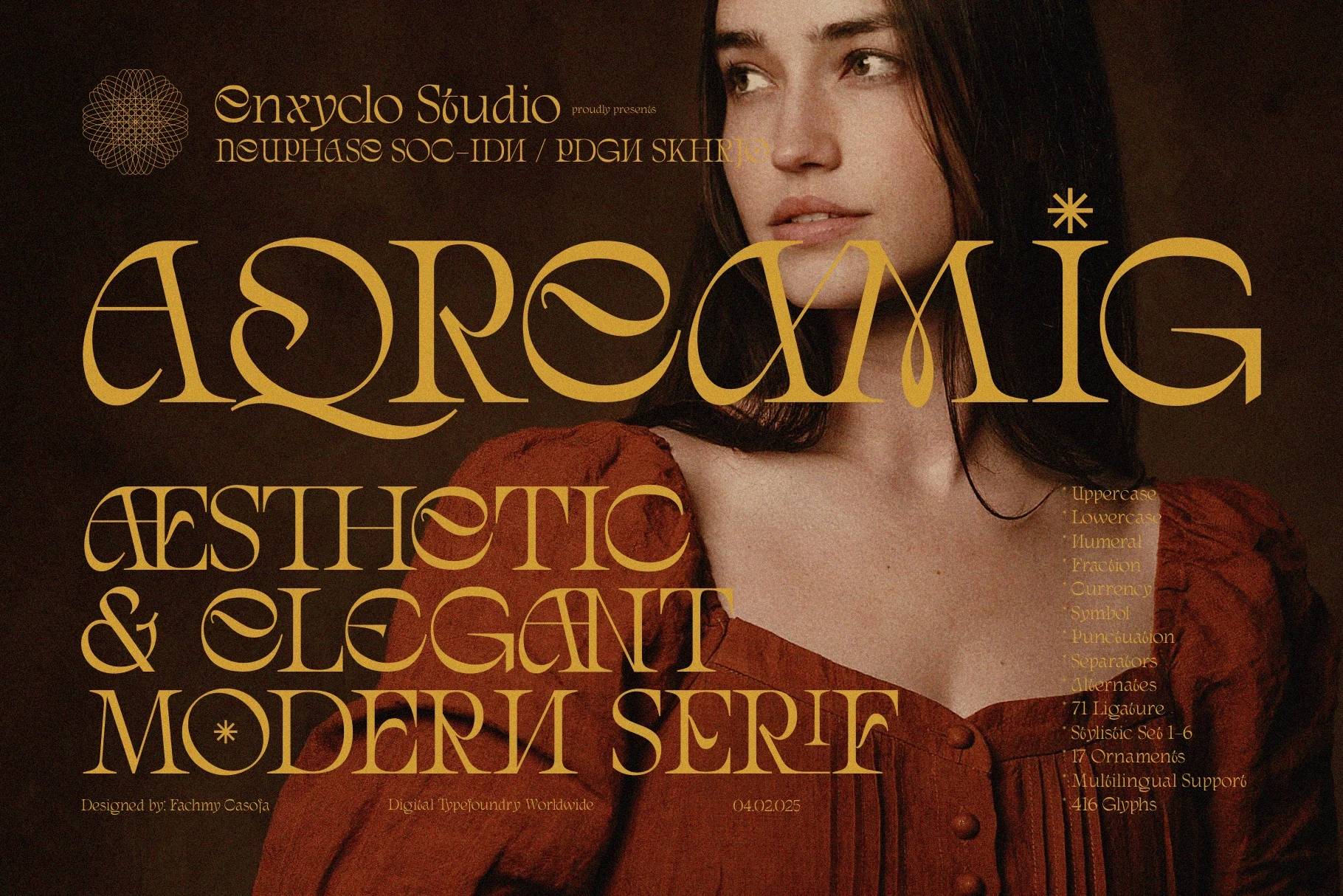 AQREAMIG — Modern Luxury Serif Font