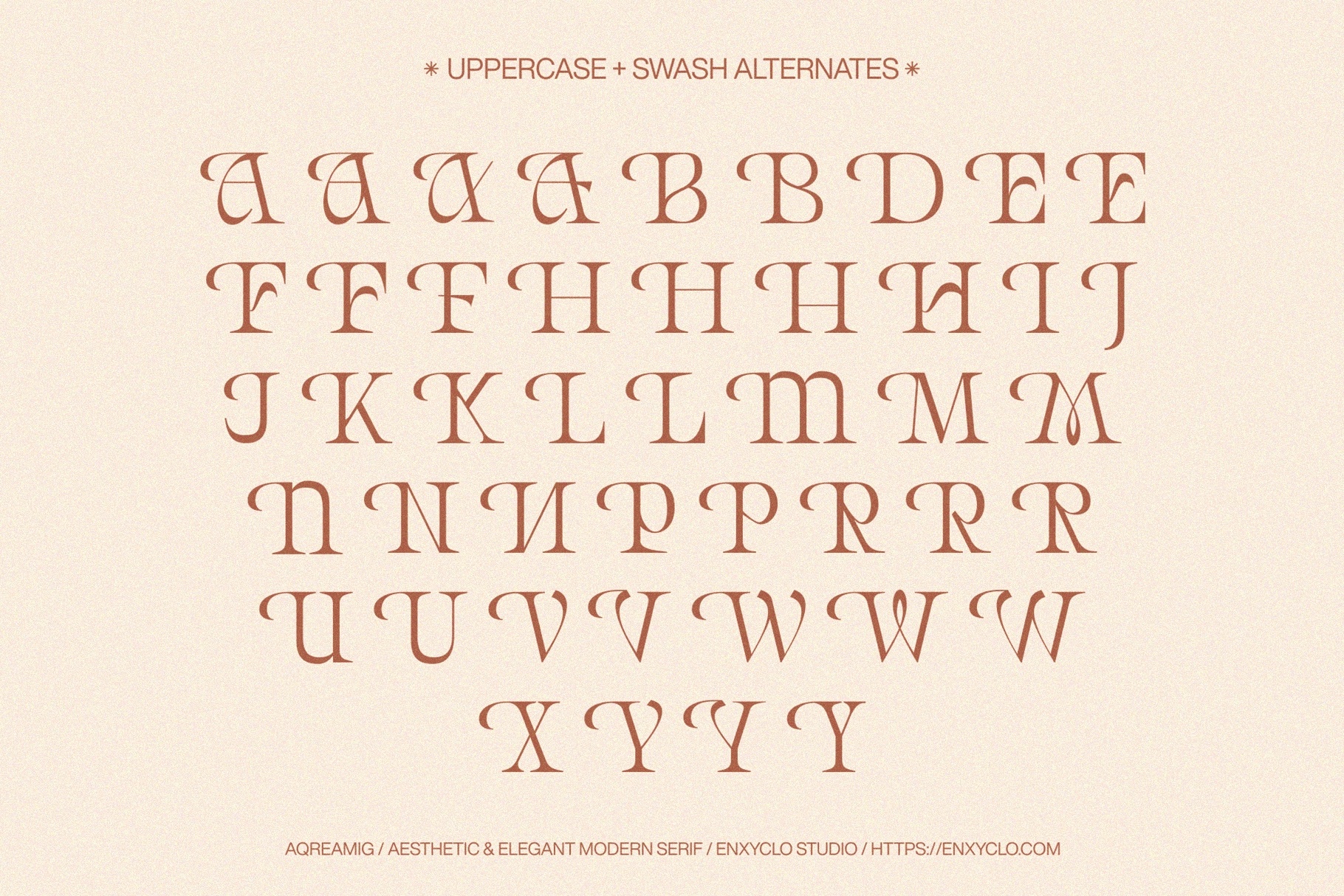 AQREAMIG — Modern Luxury Serif Font