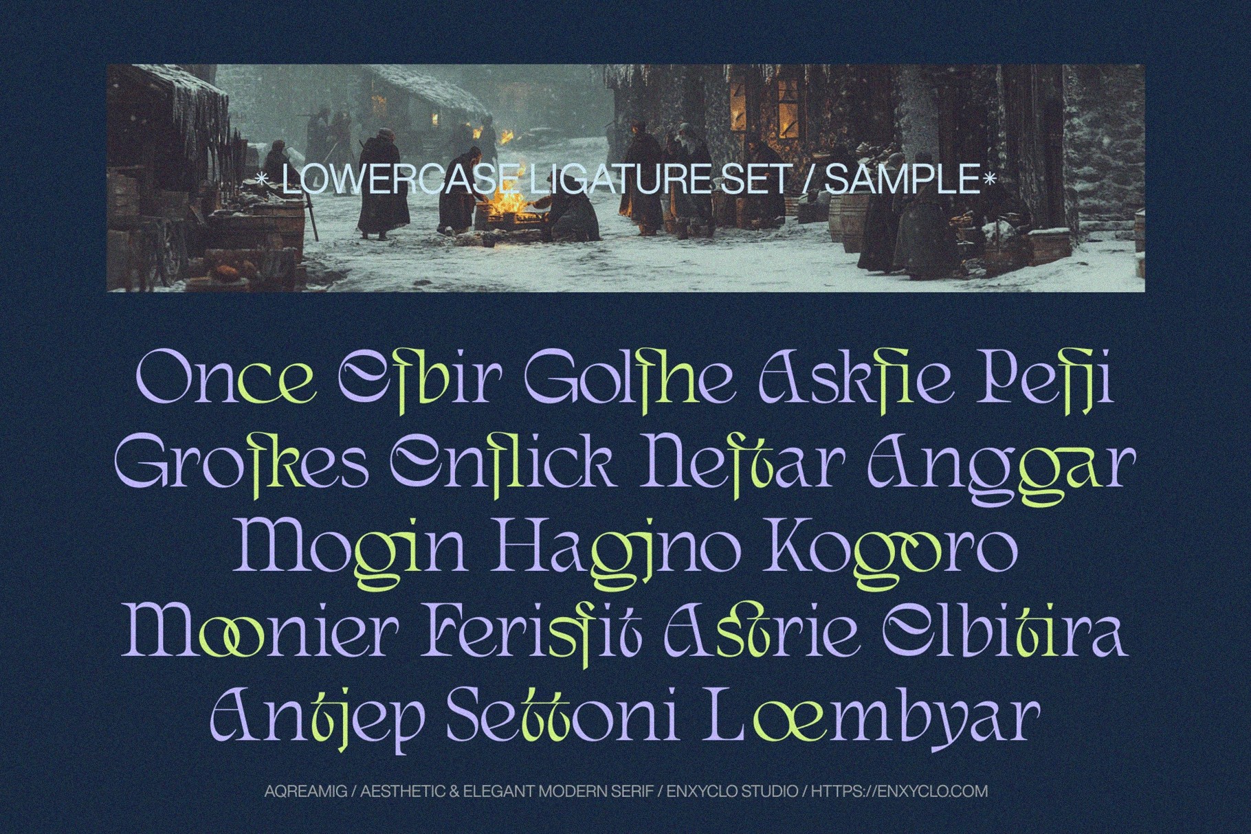 AQREAMIG — Modern Luxury Serif Font