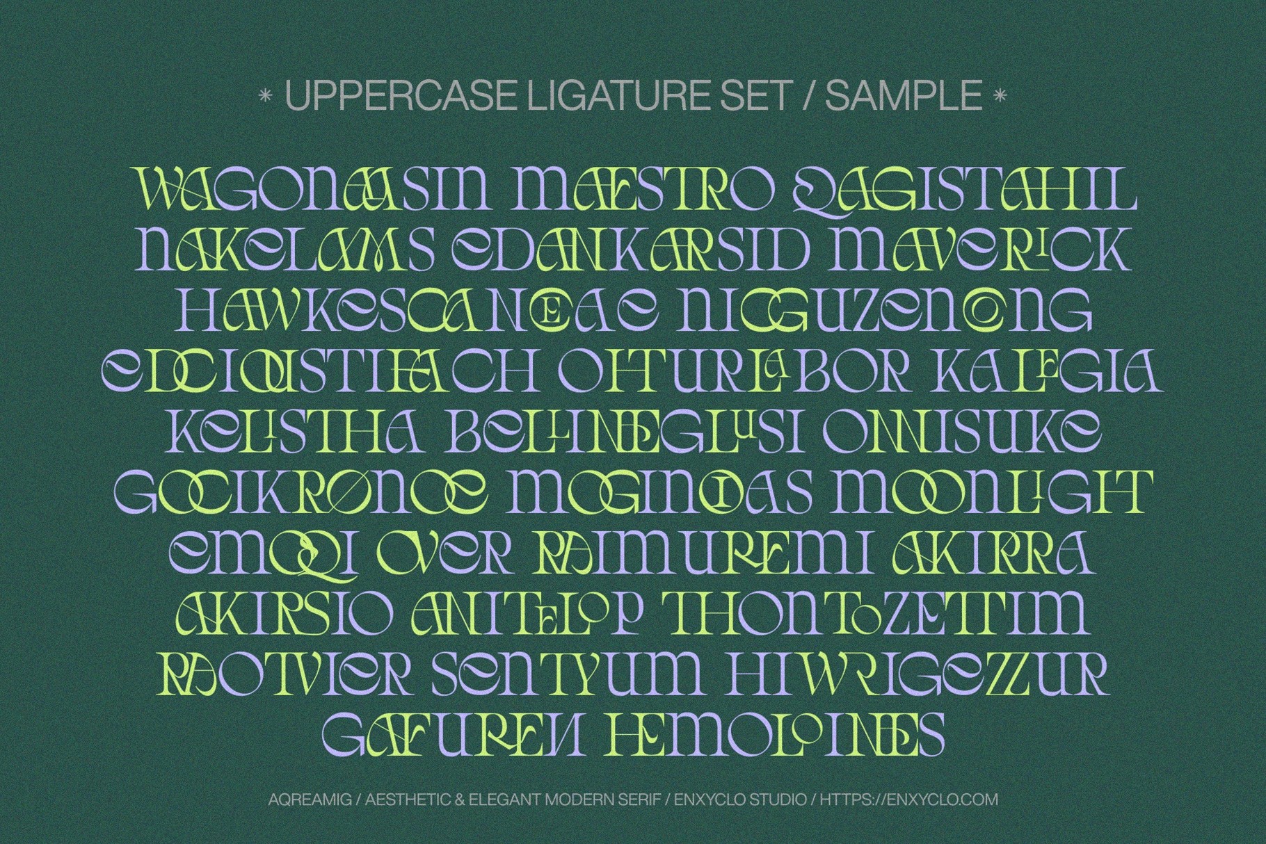 AQREAMIG — Modern Luxury Serif Font