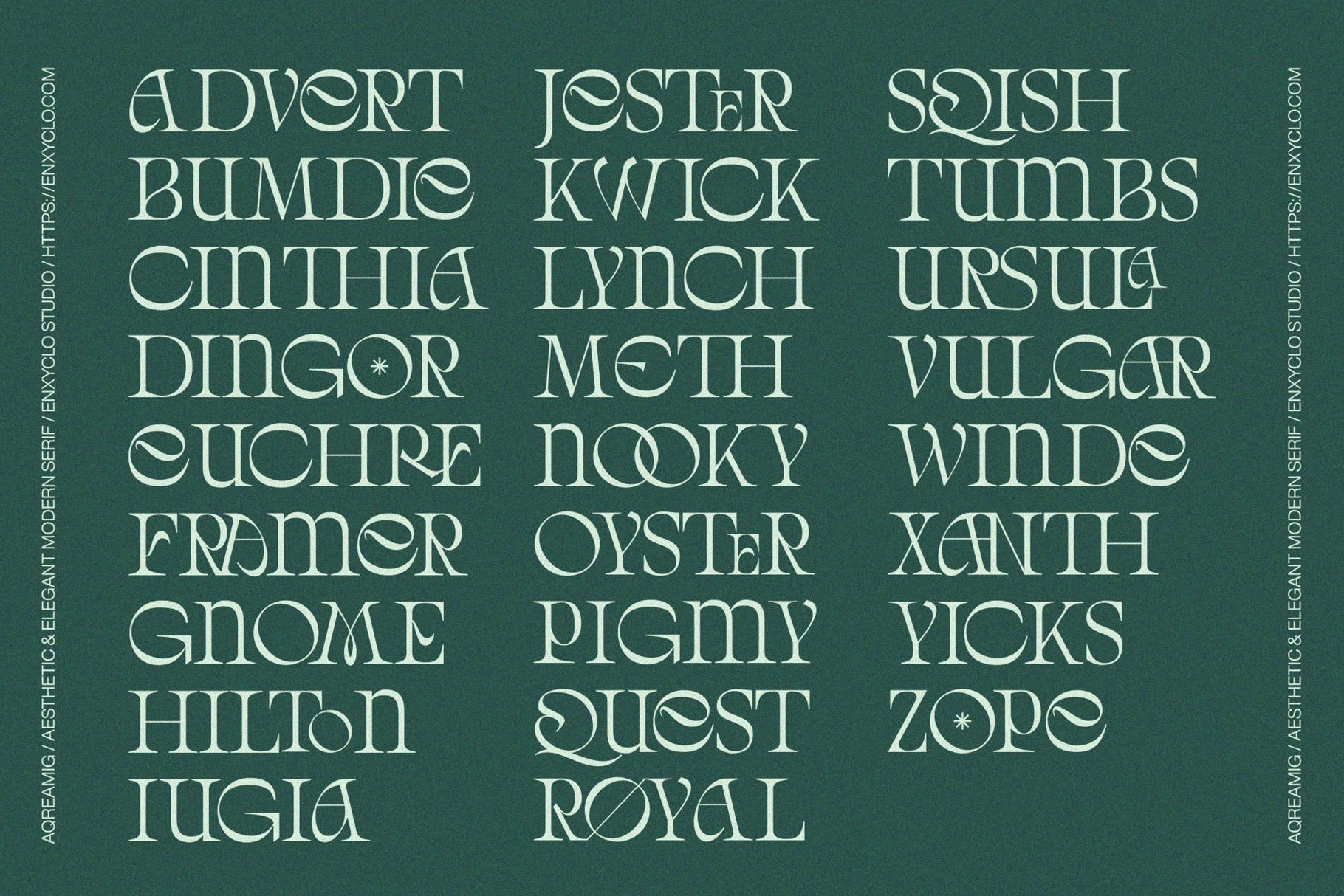 AQREAMIG — Modern Luxury Serif Font