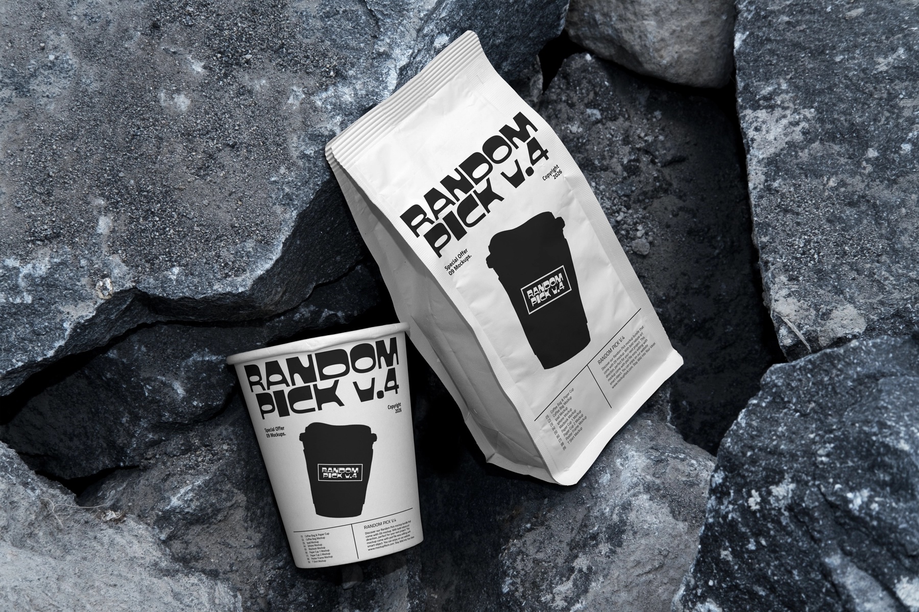 Coffee Bag Packaging Mockup
