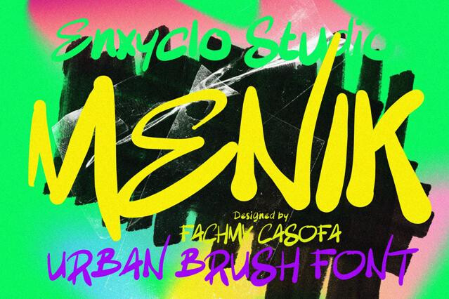 MENIK — Handwritten Brush Font