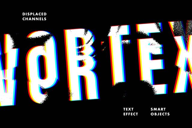 Displaced RGB Distort Effect