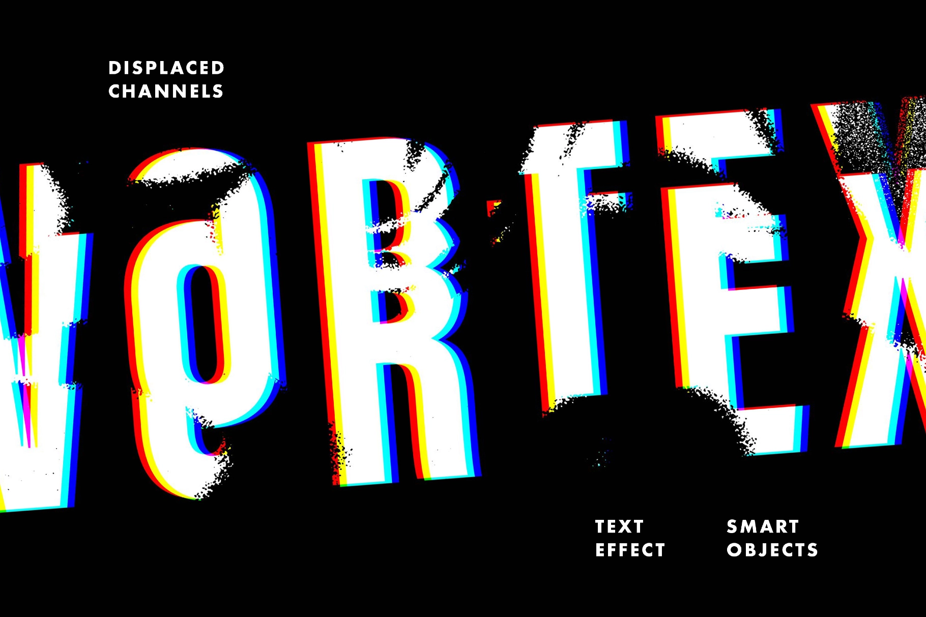 Displaced RGB Distort Effect