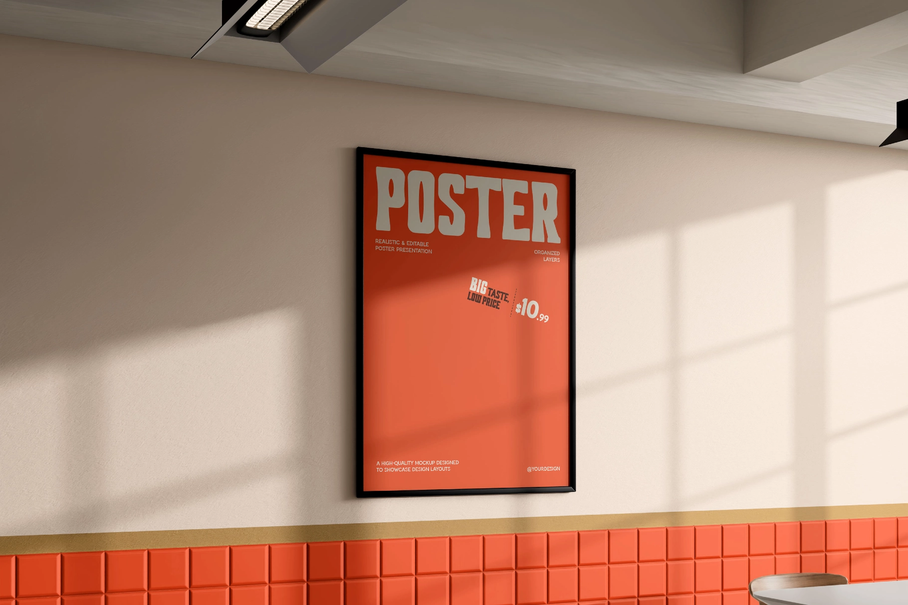 Fast Food Restaurant Poster Mockup