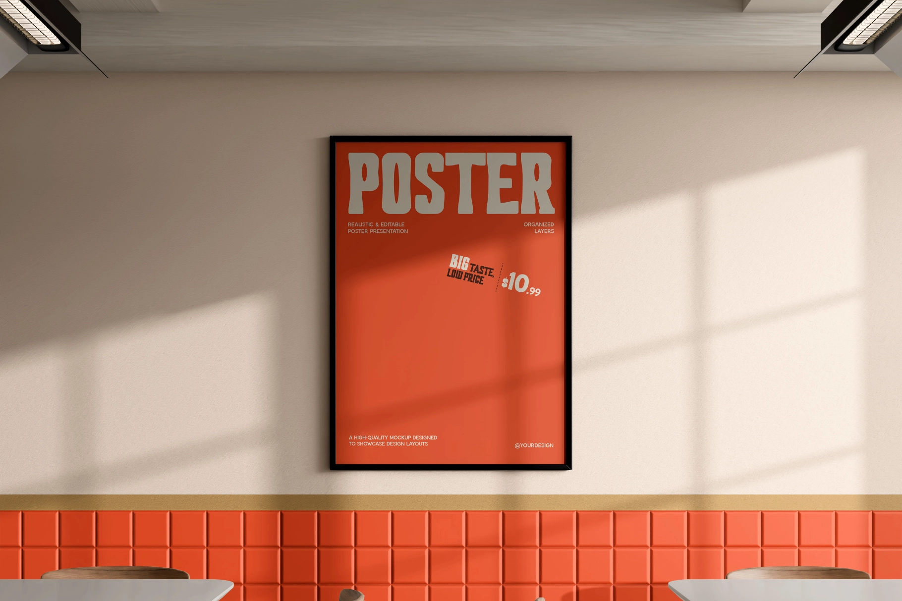 Fast Food Restaurant Poster Mockup
