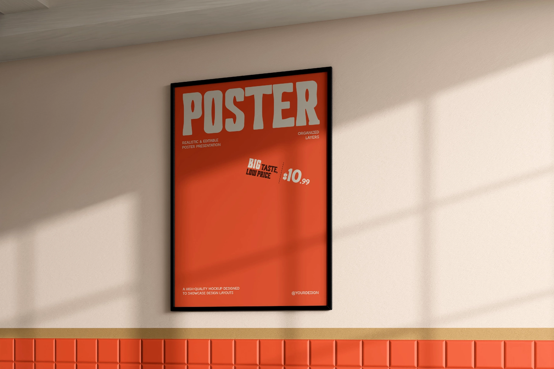 Fast Food Restaurant Poster Mockup