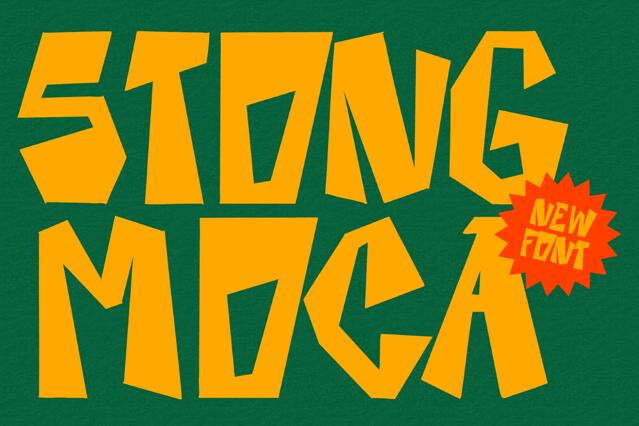 Stong Moca - Bold Display Font