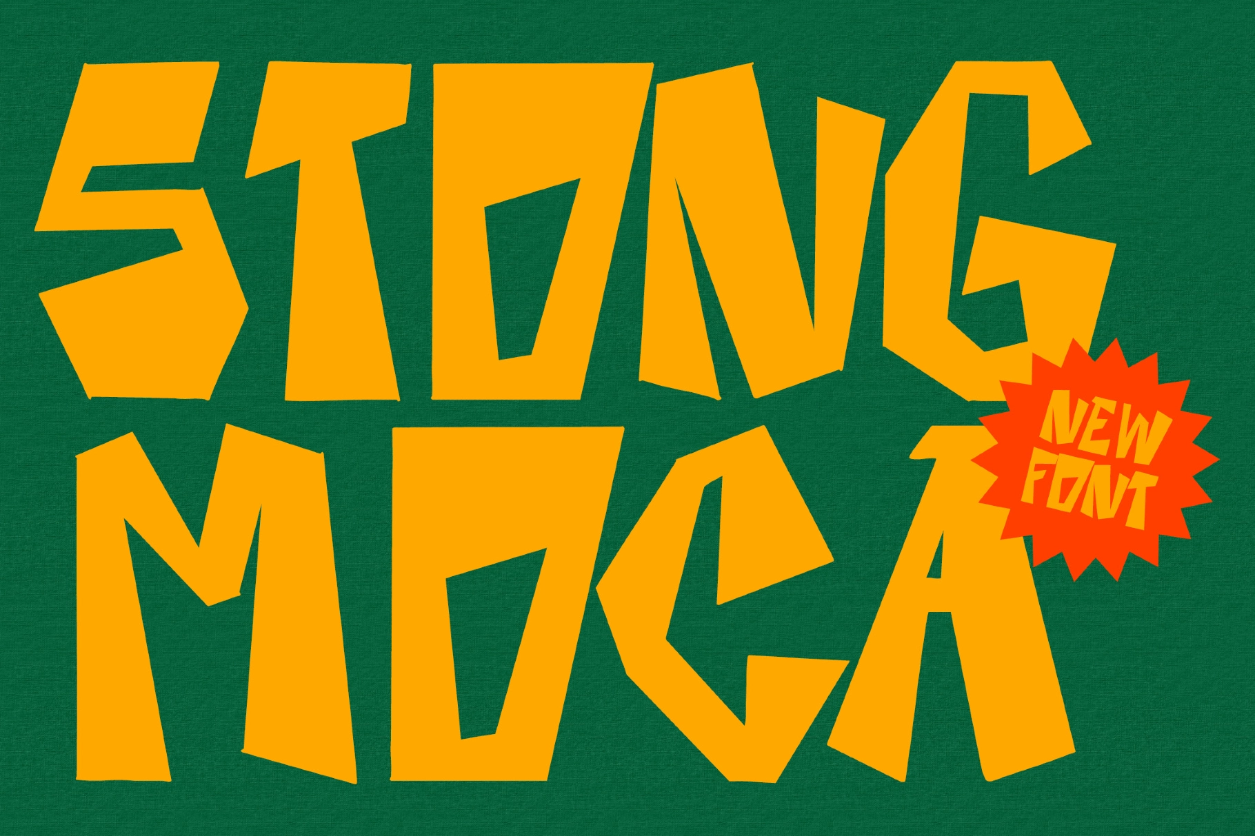 Stong Moca - Bold Display Font