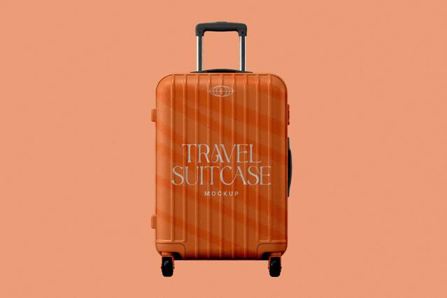 Travel Suitcase Mockup
