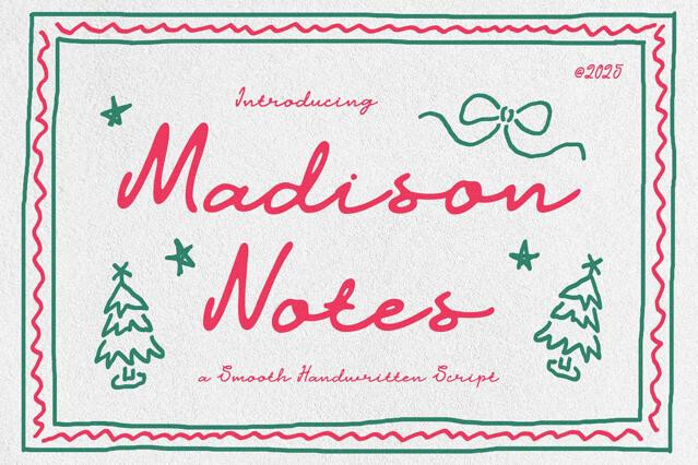 Madison Notes - Handwritten Script Font
