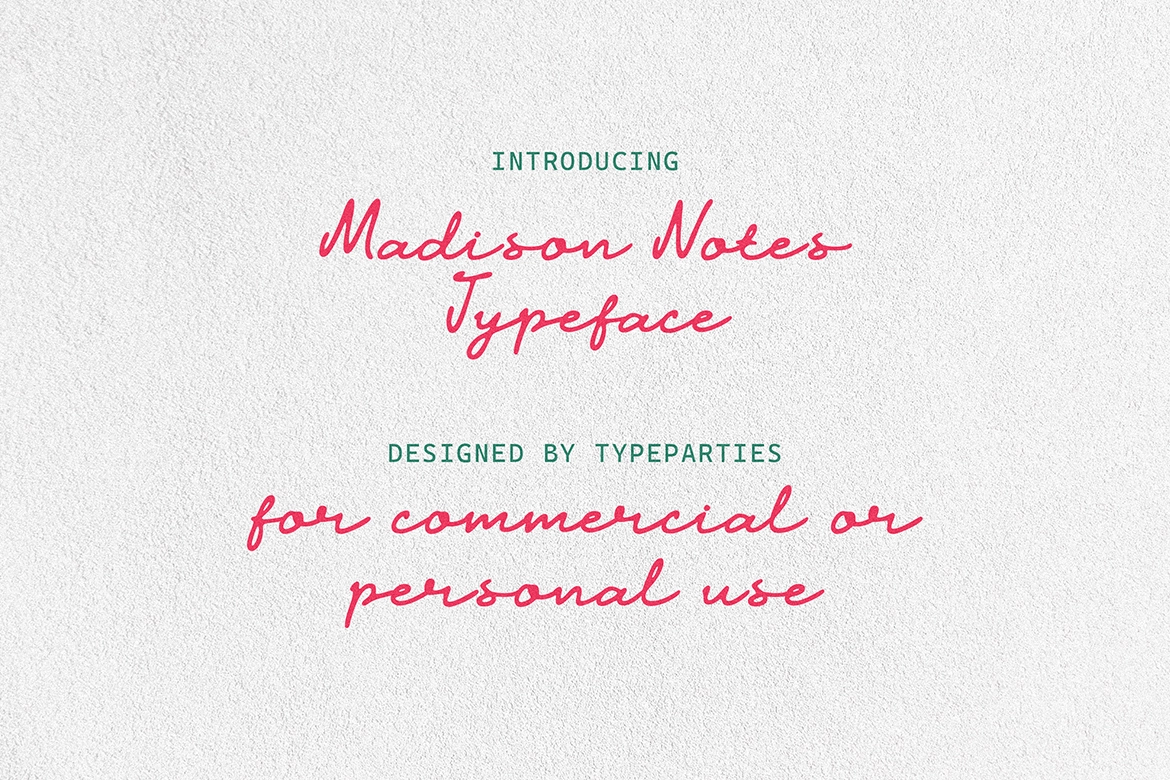 Madison Notes - Handwritten Script Font