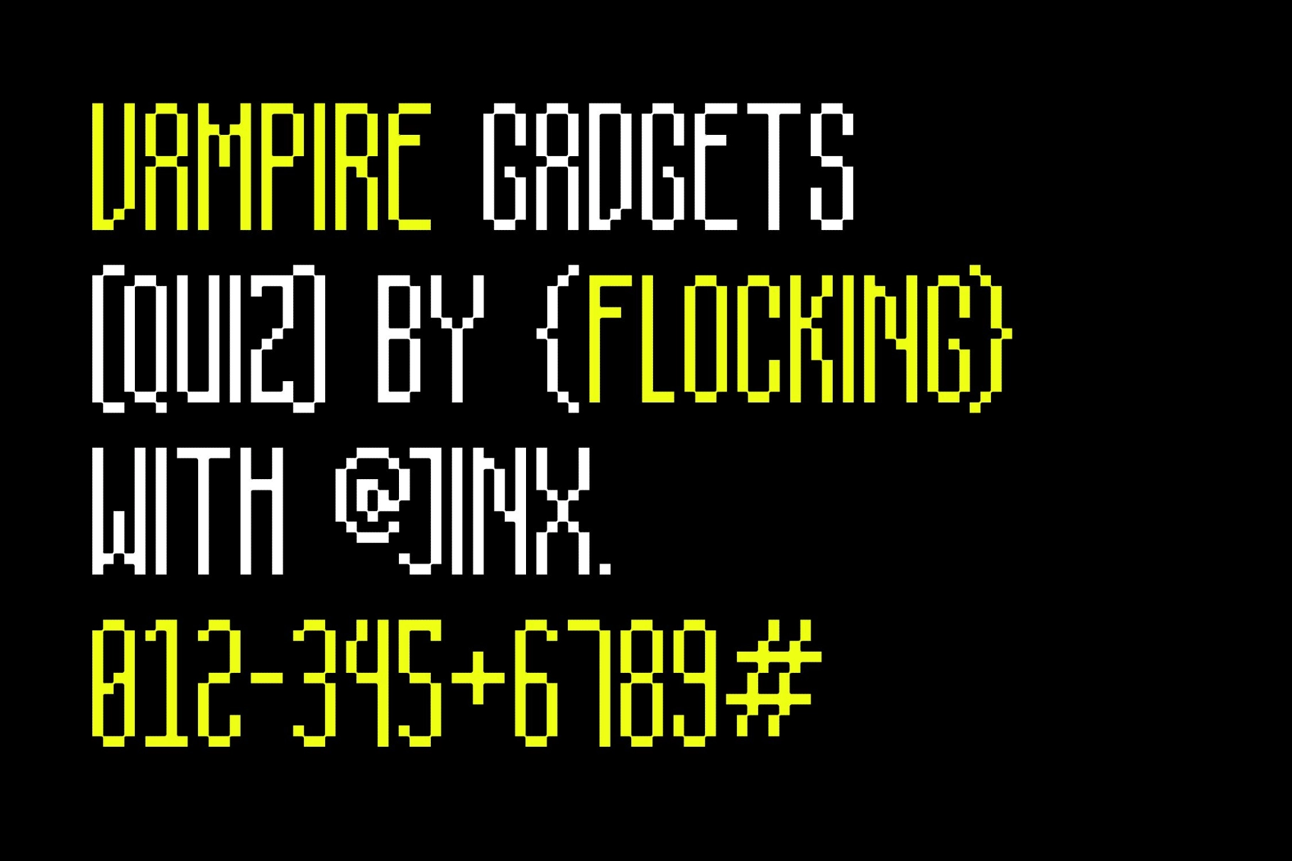 Hexon Narrow - Sci-Fi Pixel Display Font