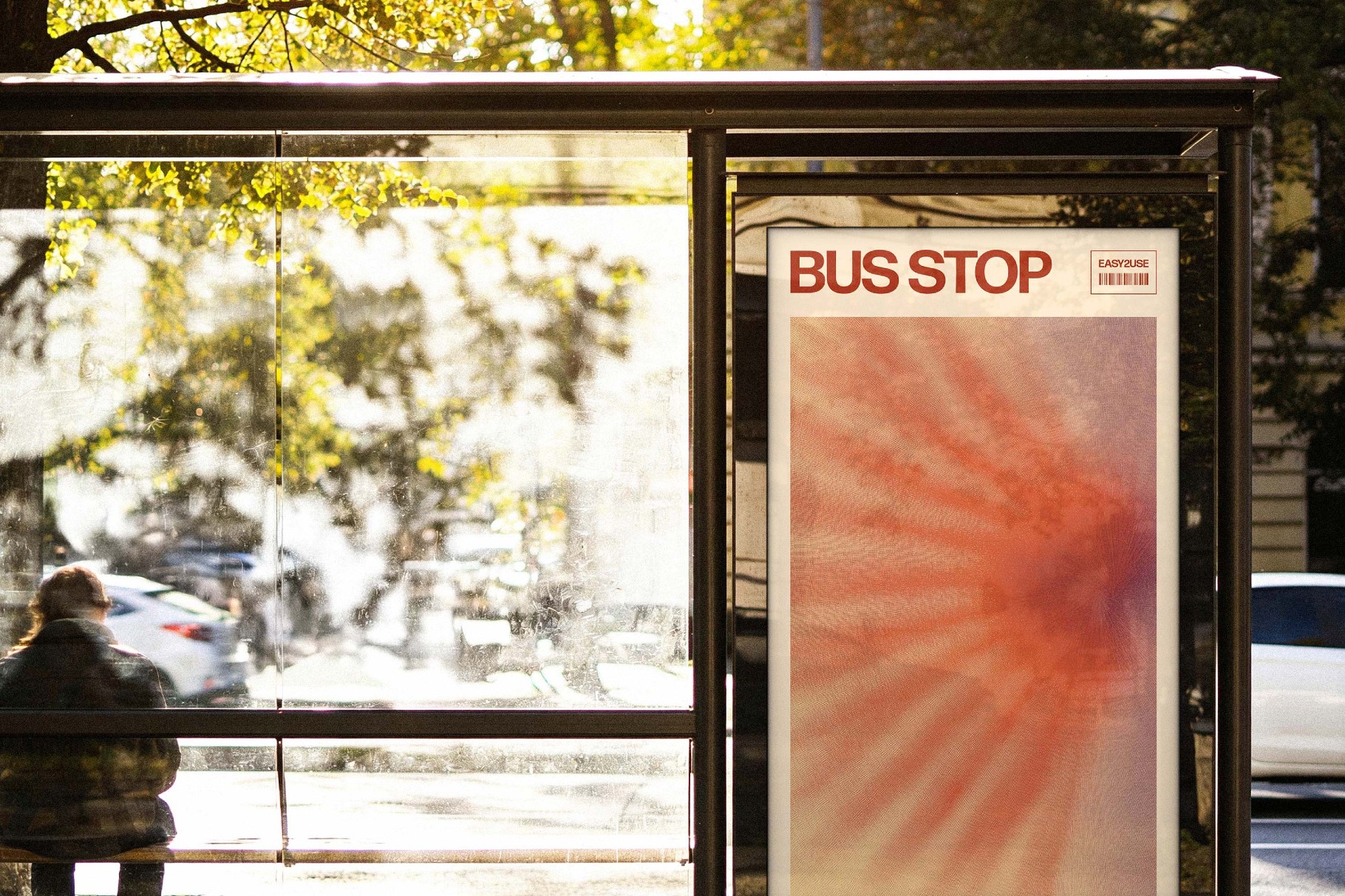 Bus Stop Advertising Mockup