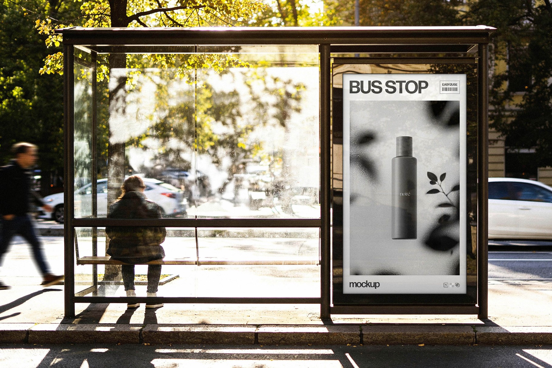 Bus Stop Advertising Mockup