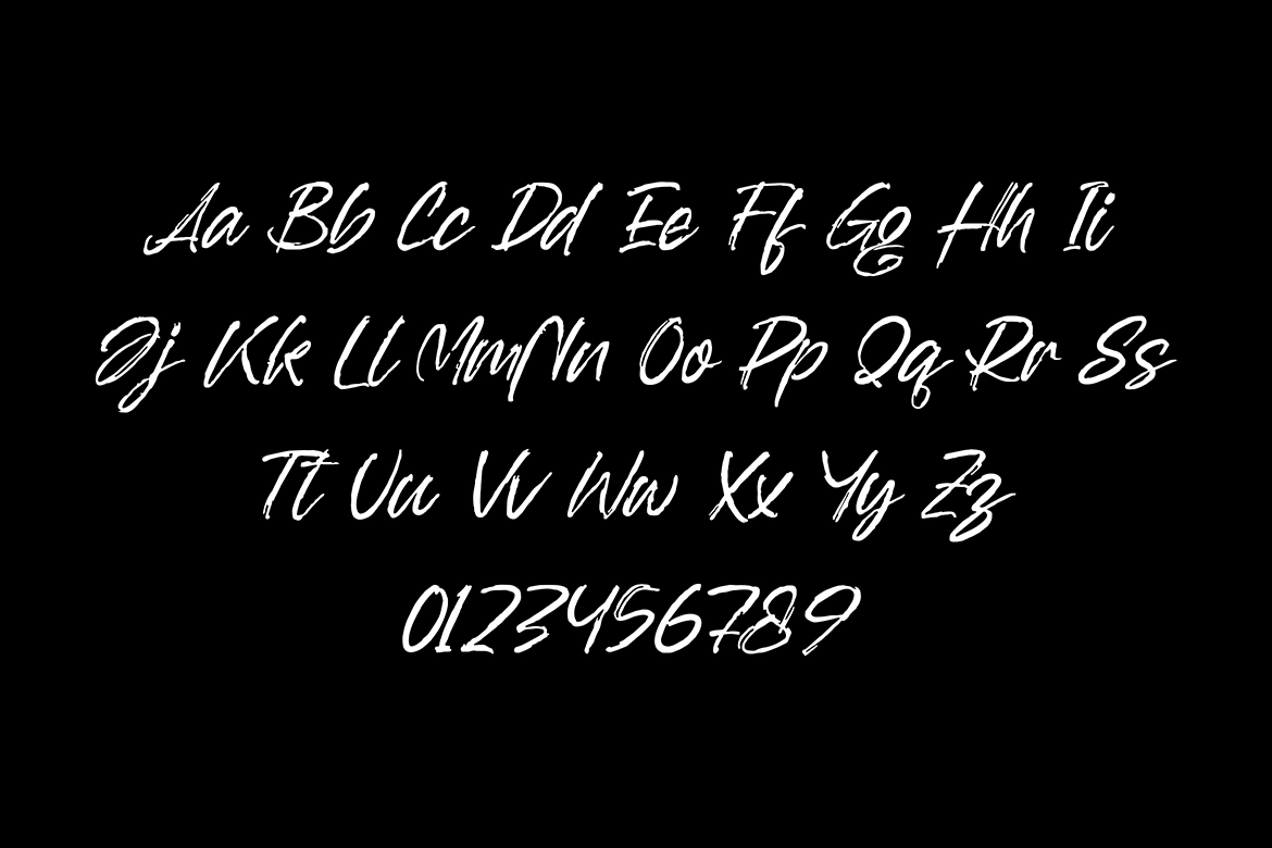 OverSlept - Handwritten Brush Script Font