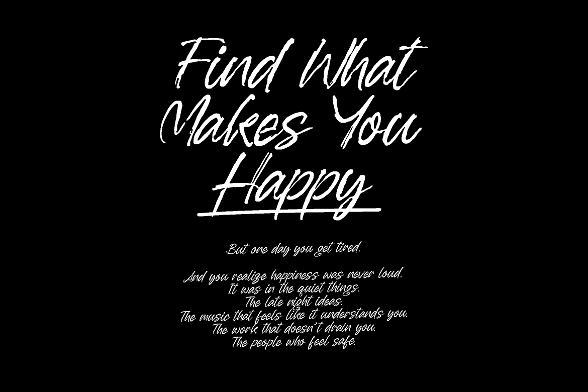 OverSlept - Handwritten Brush Script Font