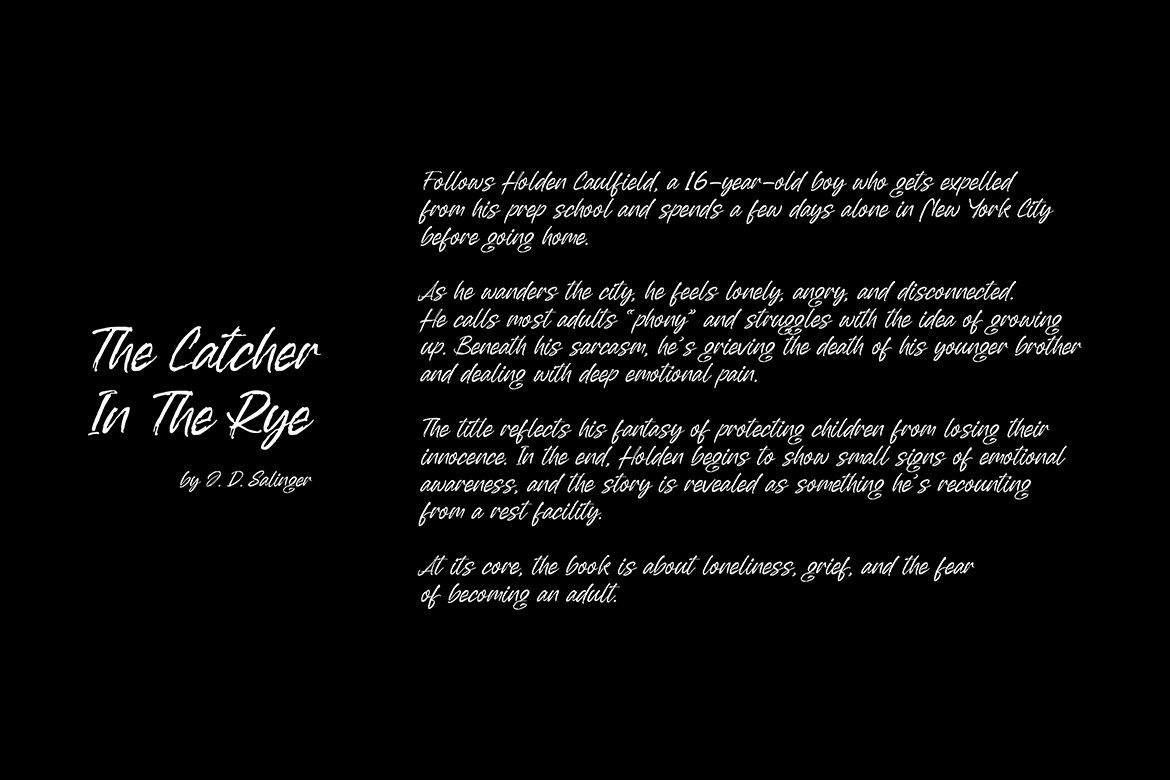 OverSlept - Handwritten Brush Script Font