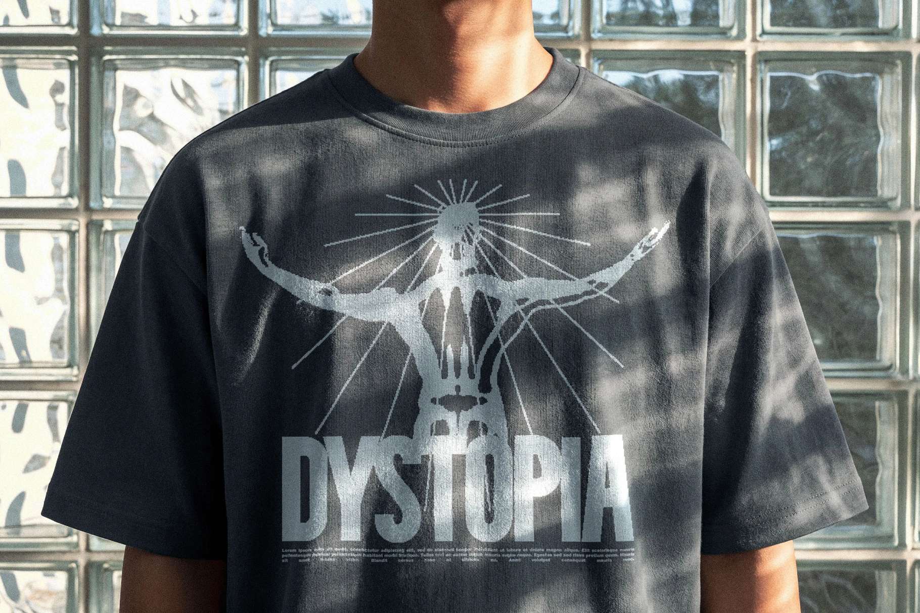 Glass Block T-Shirt Mockup