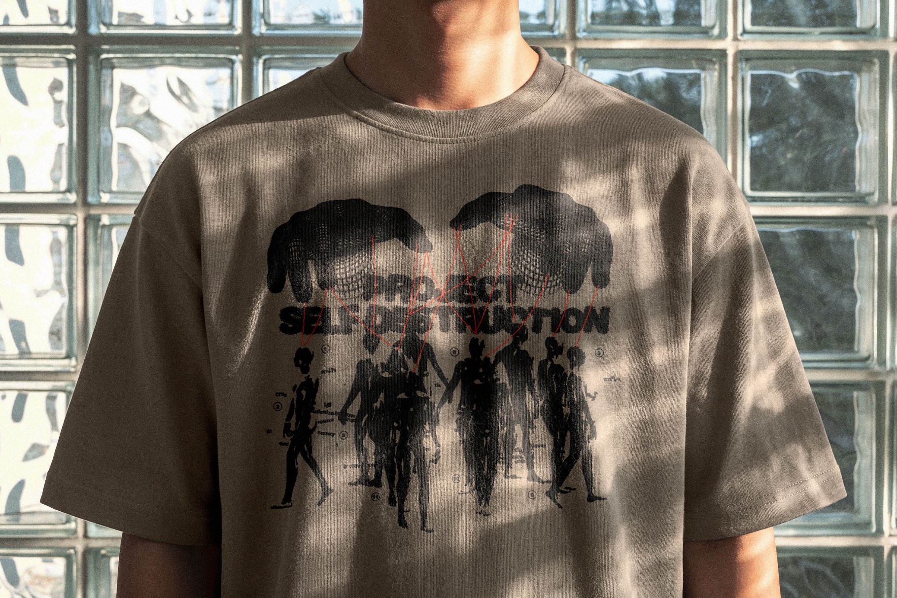 Glass Block T-Shirt Mockup