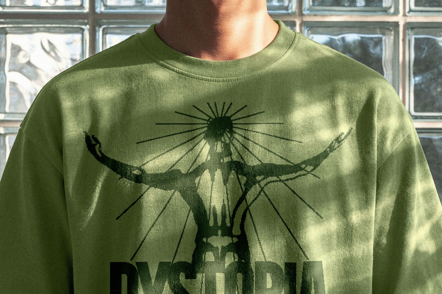 Glass Block T-Shirt Mockup