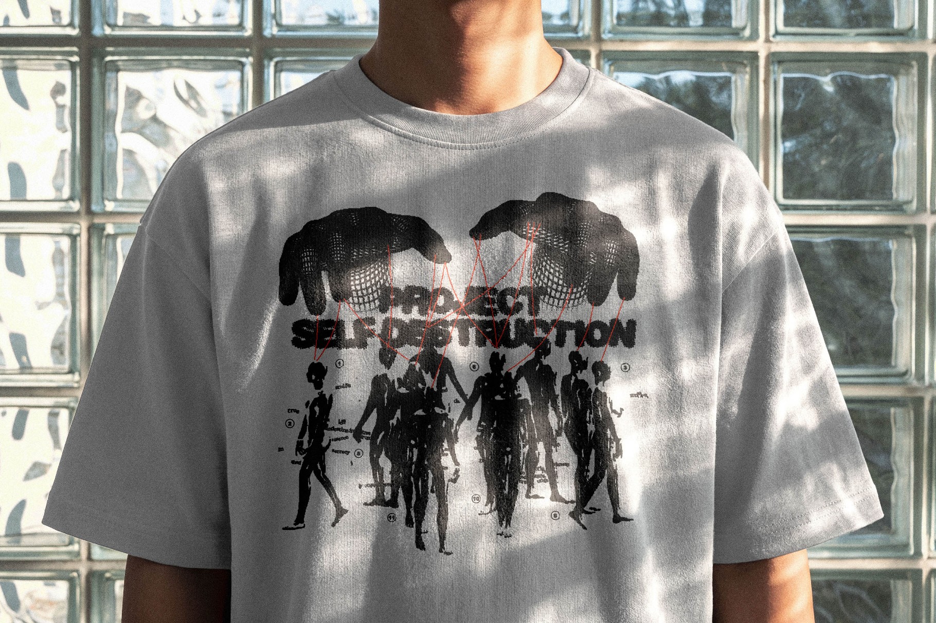 Glass Block T-Shirt Mockup