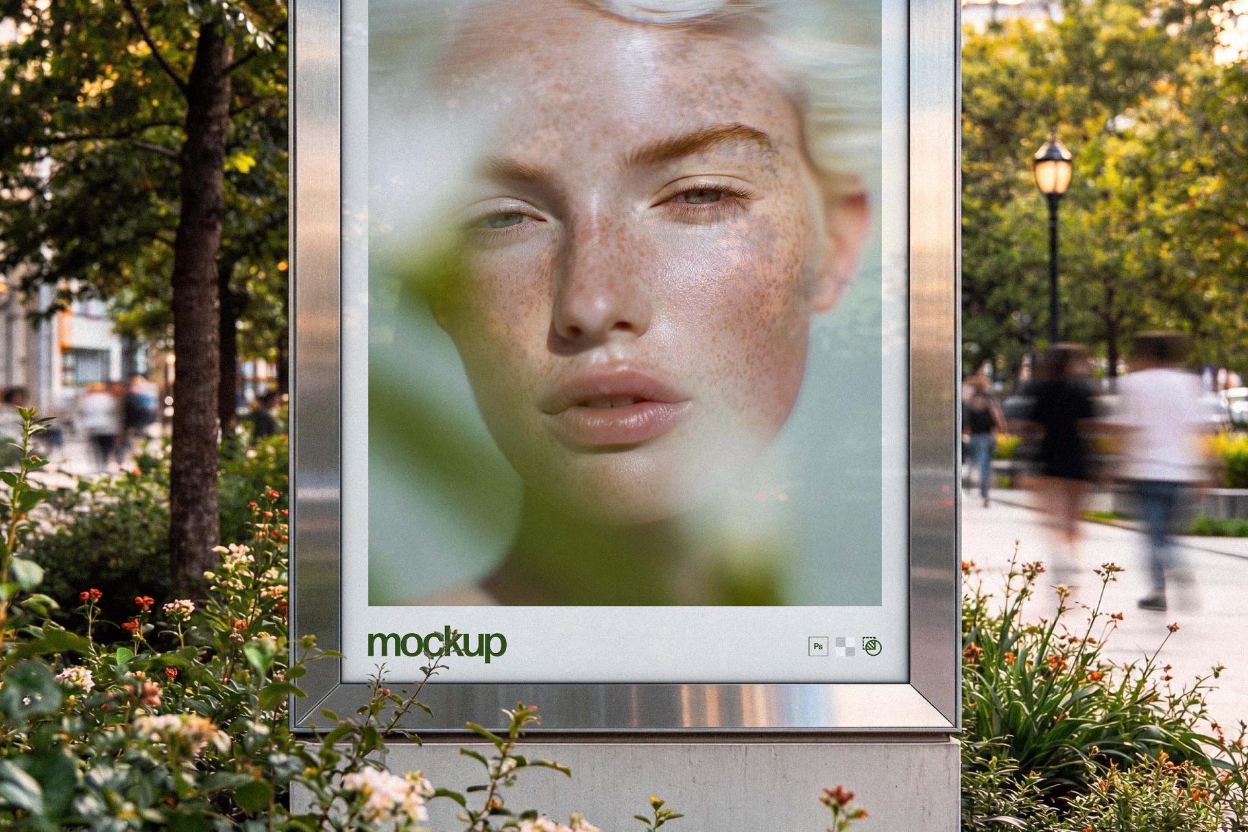 Outdoor Poster Stand Mockup