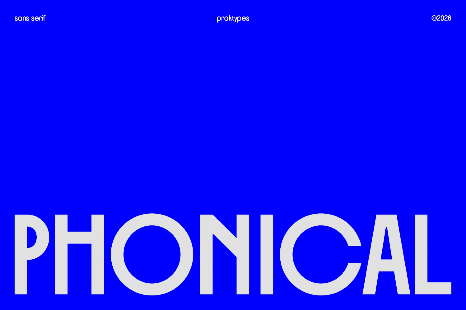 PRAK Phonical - Modern Sans Display Font