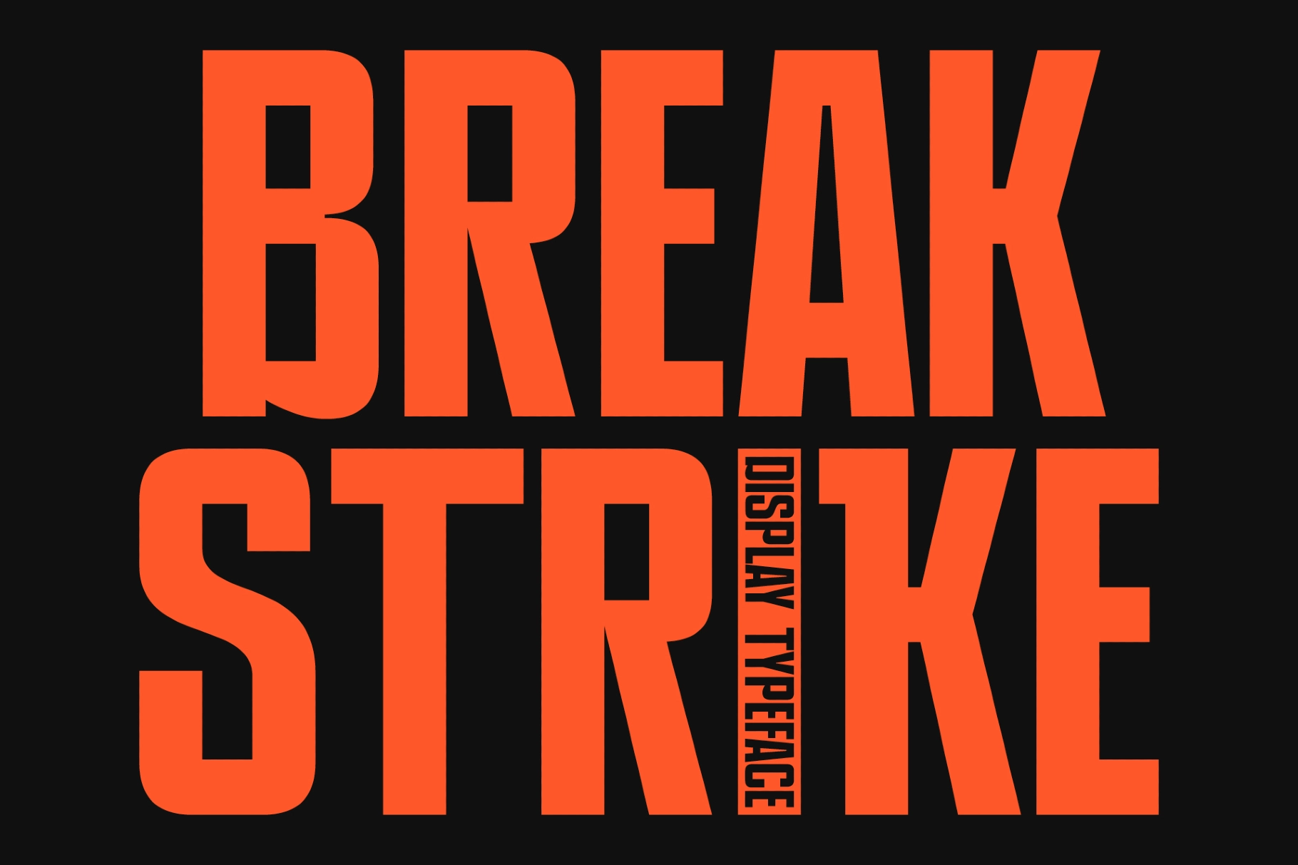 PRAK Breakstrike - Bold Condensed Display Font