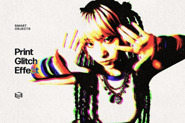 Print Glitch Effect