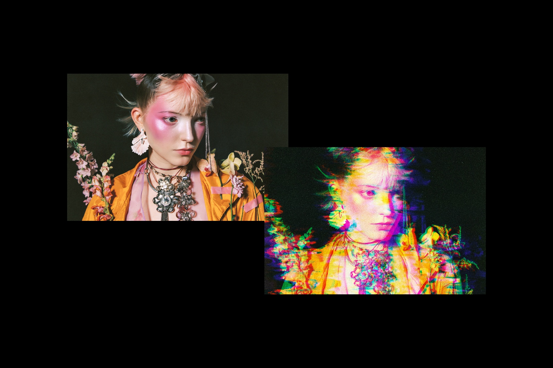 Acid Glitch Photo Effect