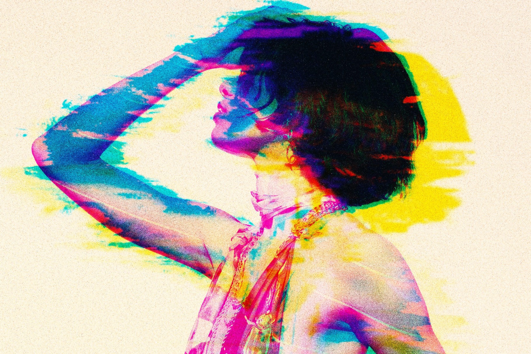 Acid Glitch Photo Effect