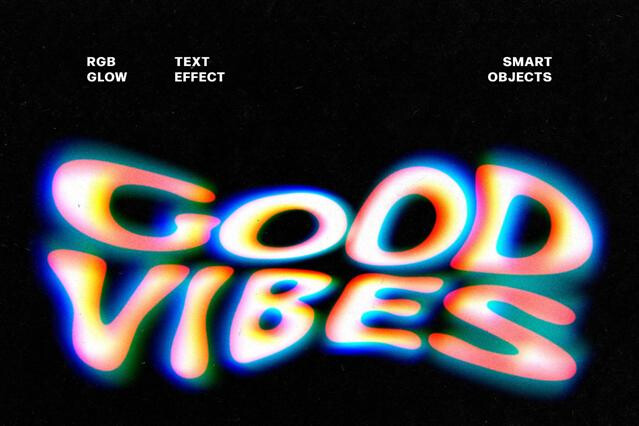 RGB Glow Text Effect