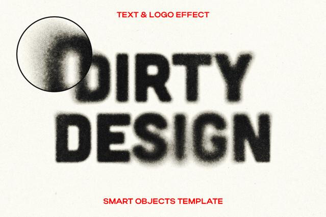 Dirty Stamp Text Effect