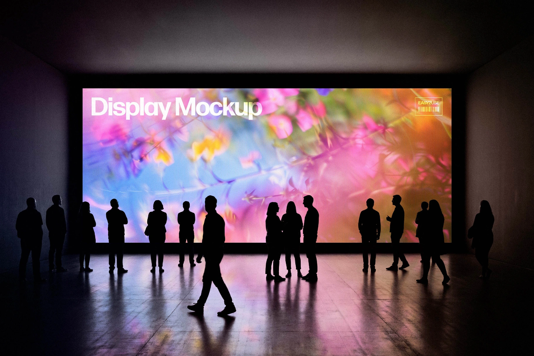 Wide LED Wall Mockup