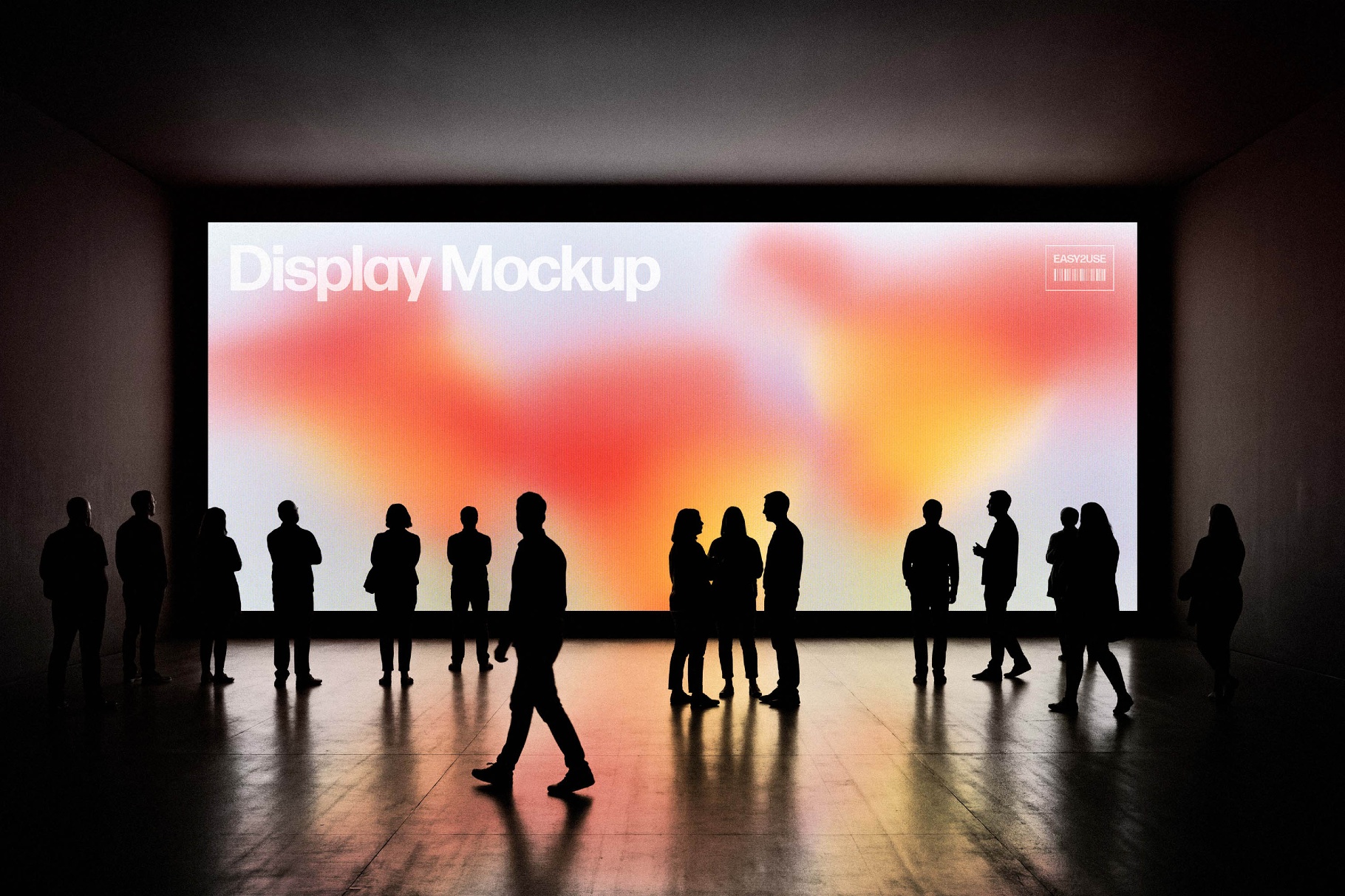 Wide LED Wall Mockup