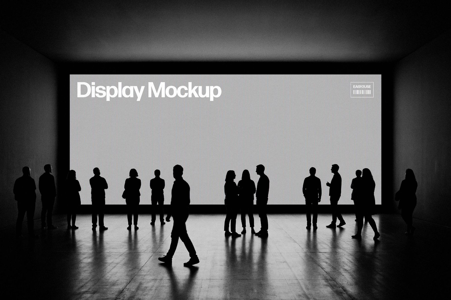 Wide LED Wall Mockup